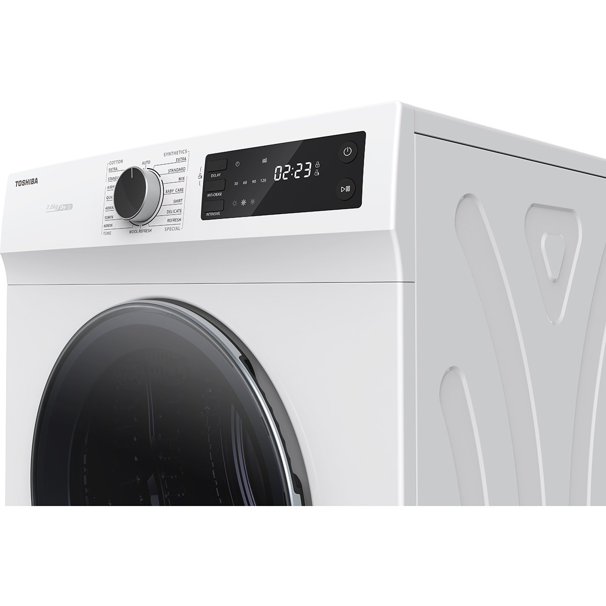 Panel kawalan Toshiba TD-H80SEM dengan skrin LED dan tombol program